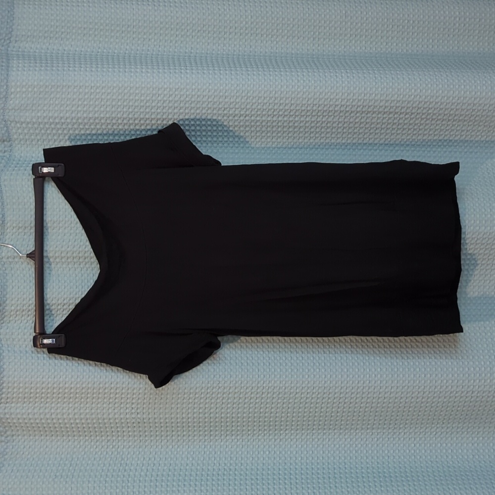 EUC Sz S black JACOB off shoulder tunic top